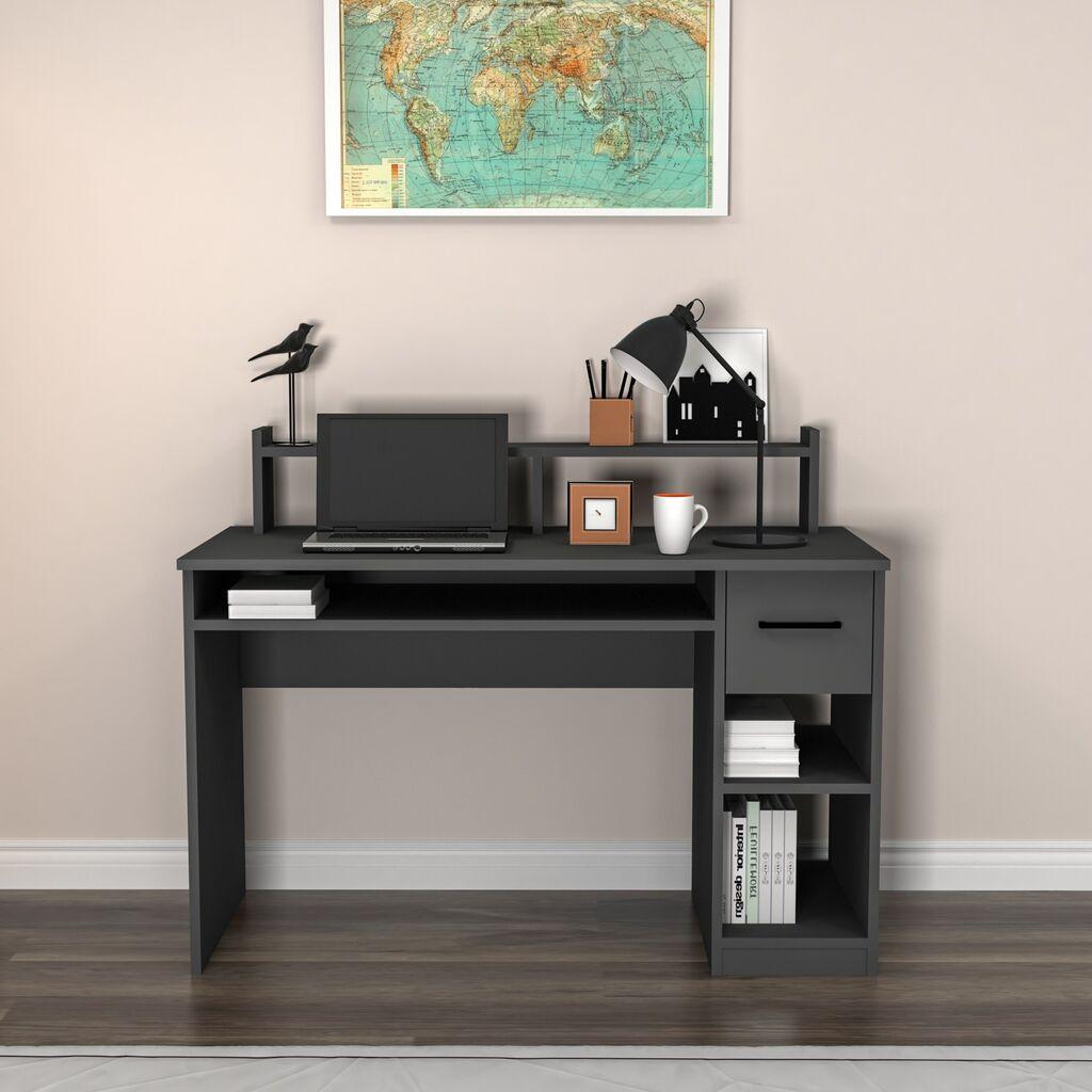 Работна маса Hanah Home 120x55x93,3 см Антрацит