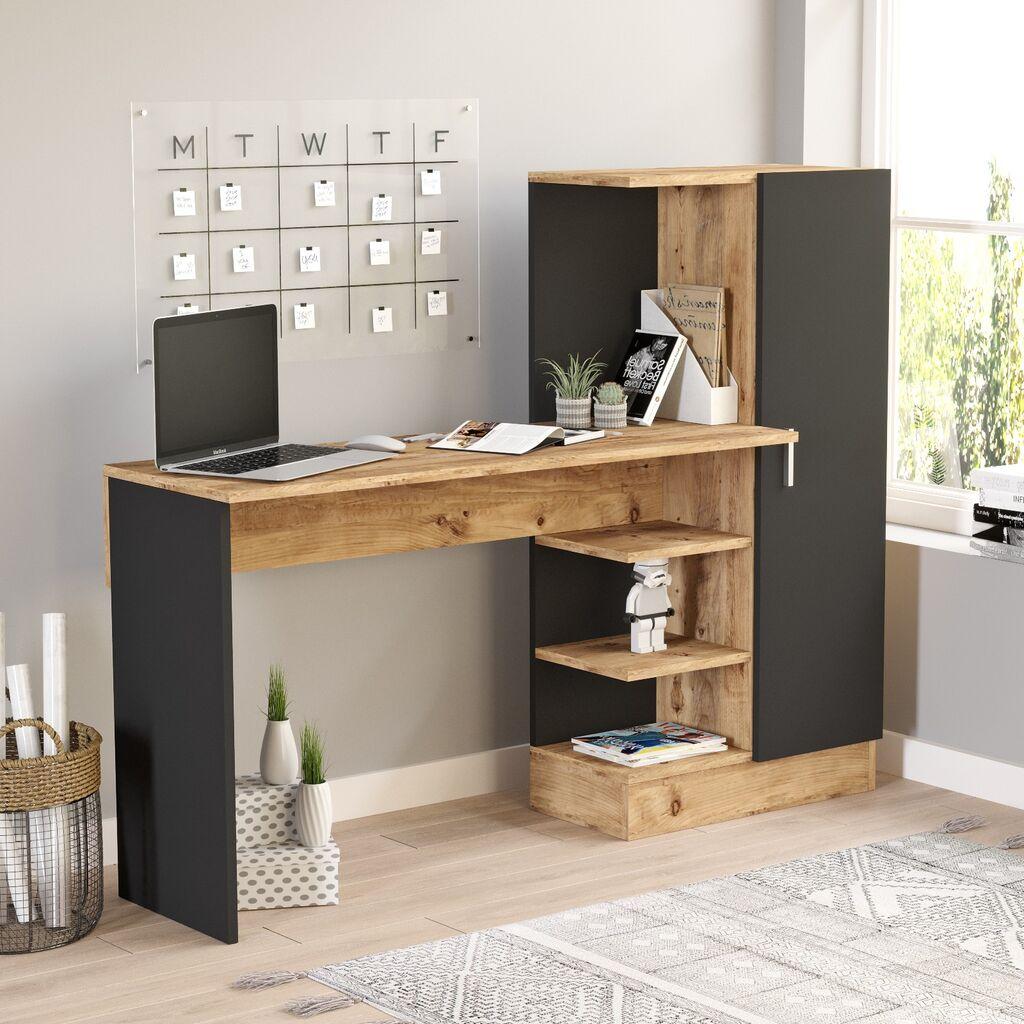 Биро Hanah Home CT2 AB, кафеаво-црно