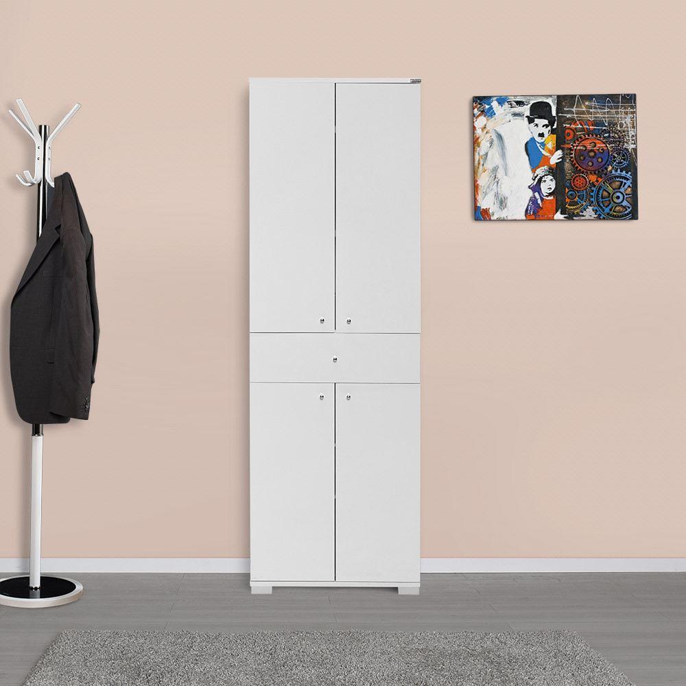 Комода Hanah Home 60 x 187 x 40 см бела