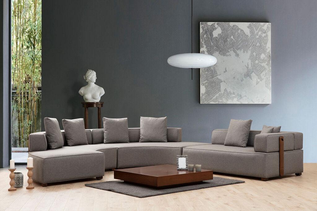 Аголна гарнитура Atelier del Sofa, сива