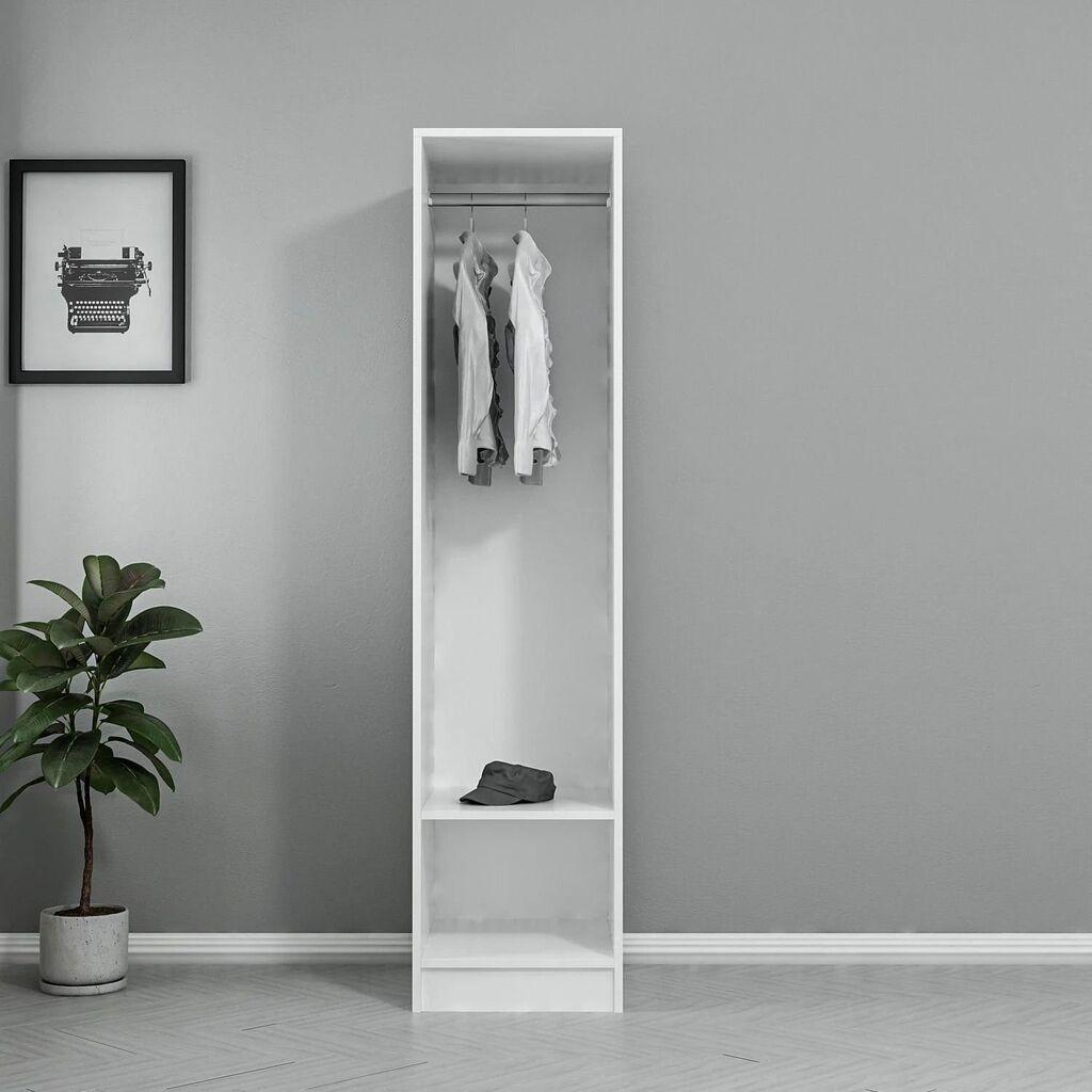 Гардеробер Hanah Home Kale 190 Бела, 45x190x52 см,