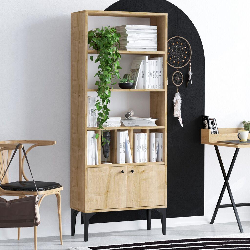 Полица за книги Hanah Home Pollux 60x175x30cm, беж