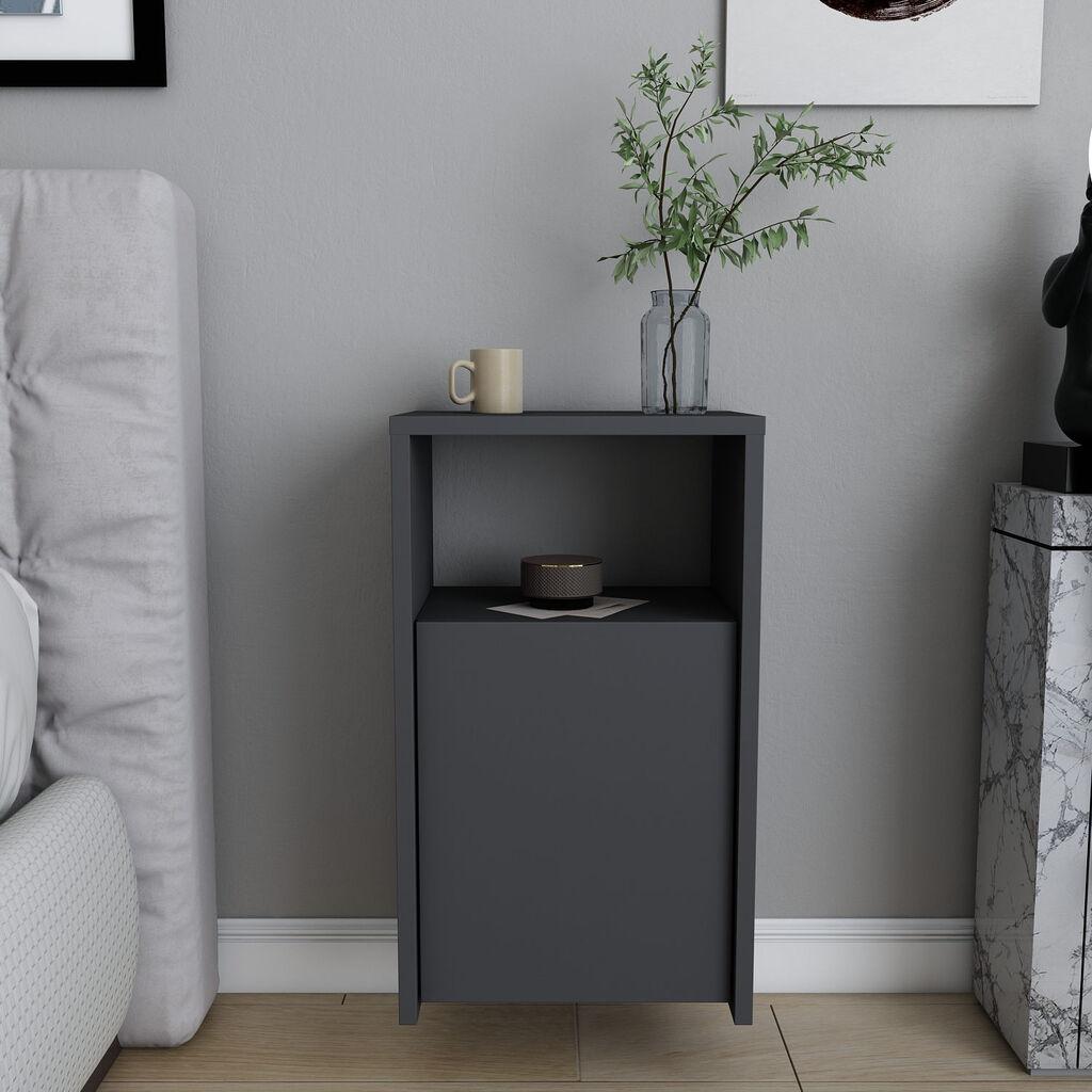 Ноќна масичка Hanah Home Carlin 36x61.4x25.3 см Антрацит