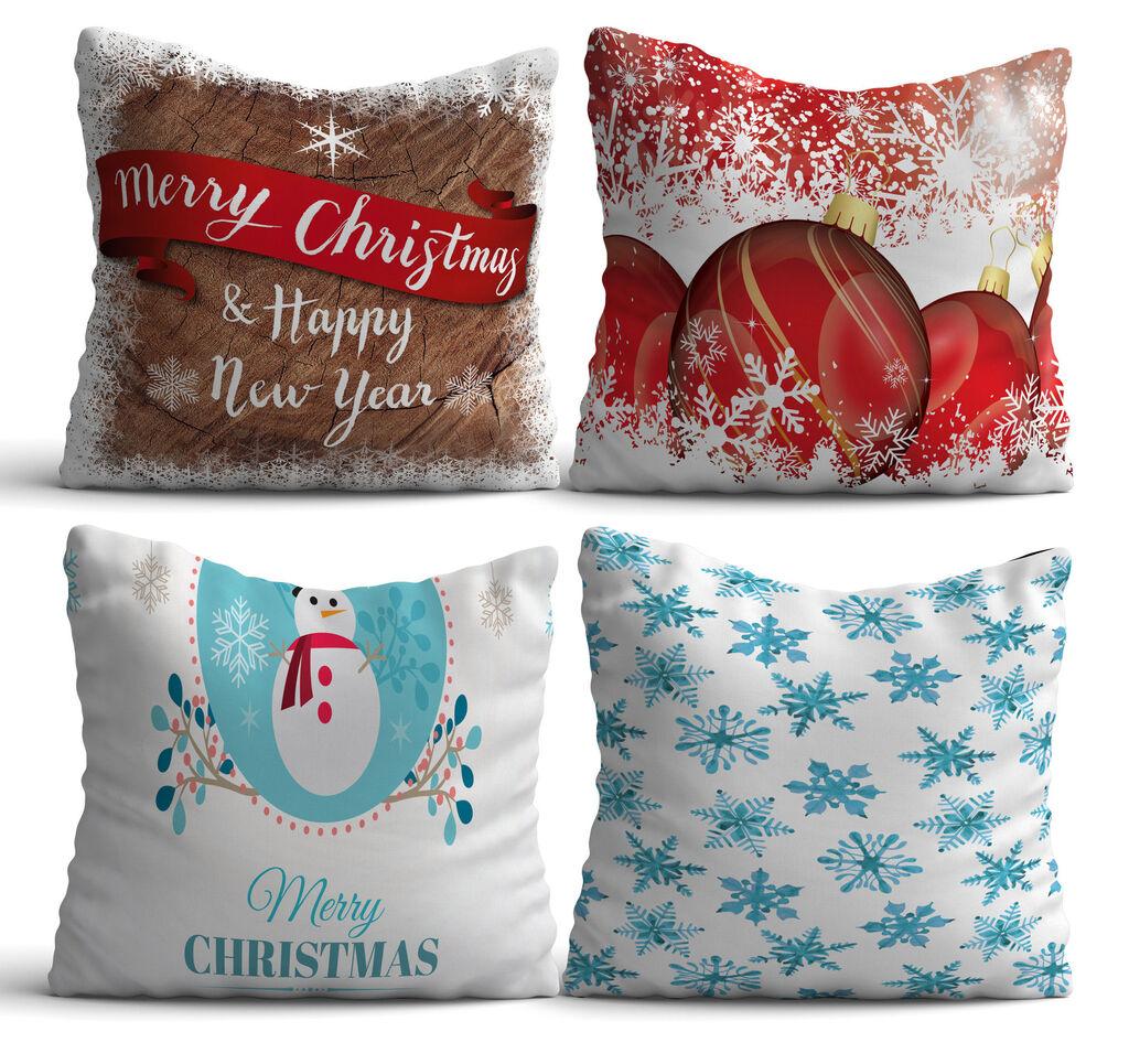 Aberto Design NYXMAS12 Комплет од 4 декоративни перници, 43 x 43 см, шарени