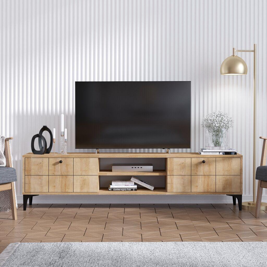 Полица за телевизор Hanah Home Hera, кафеава