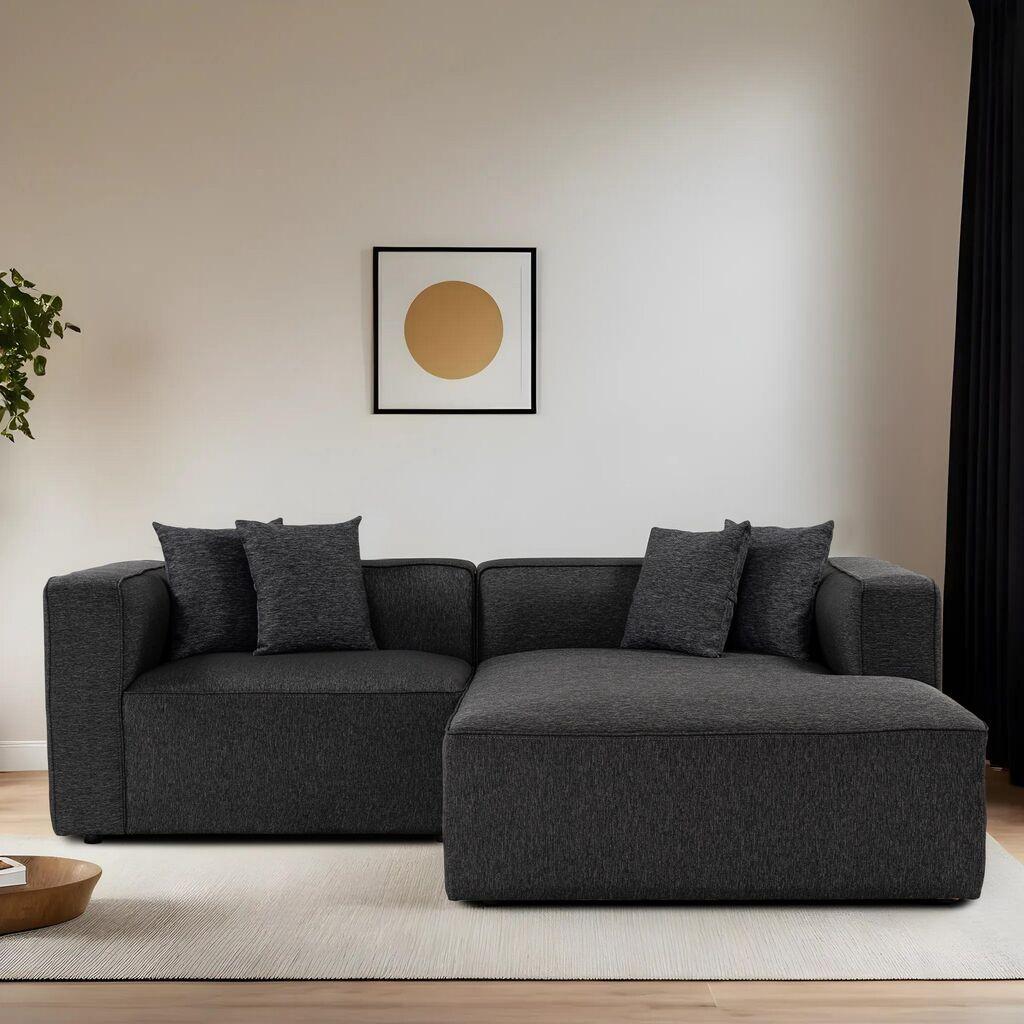 Аголна гарнитура софа Atelier del Mora XL 230x69x180cm Антрацит
