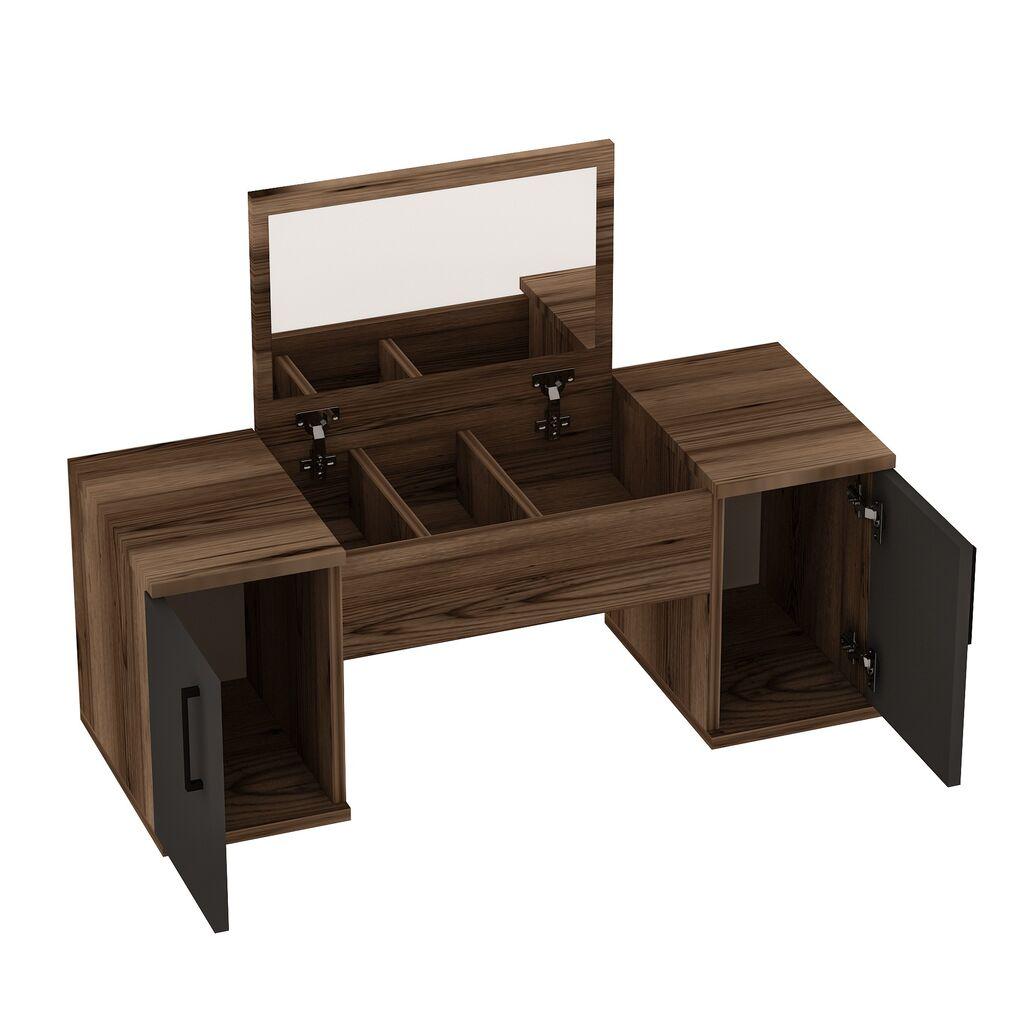 Hanah Home Маса за Шминкање 74,1x100x35,5cm, Орев