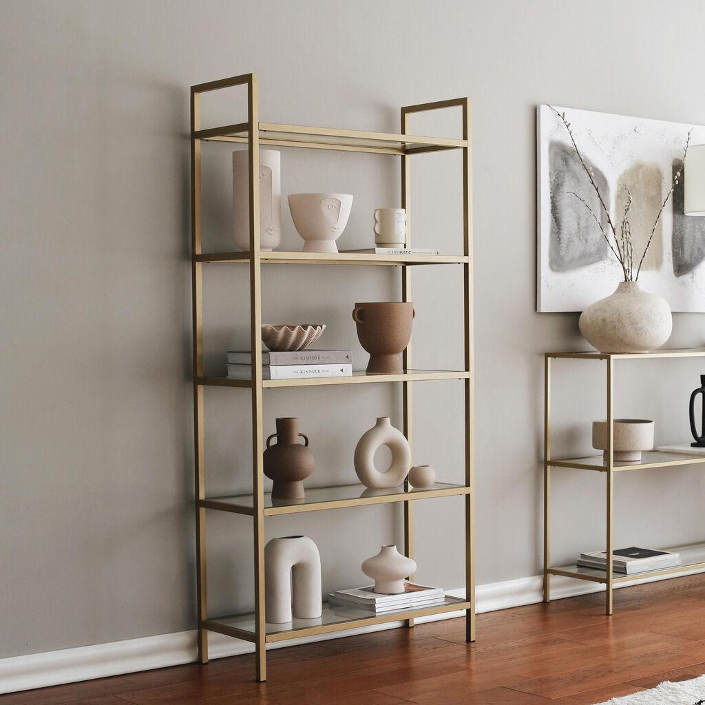 Полица за книги Hanah Home K101 80x165x30cm, беж