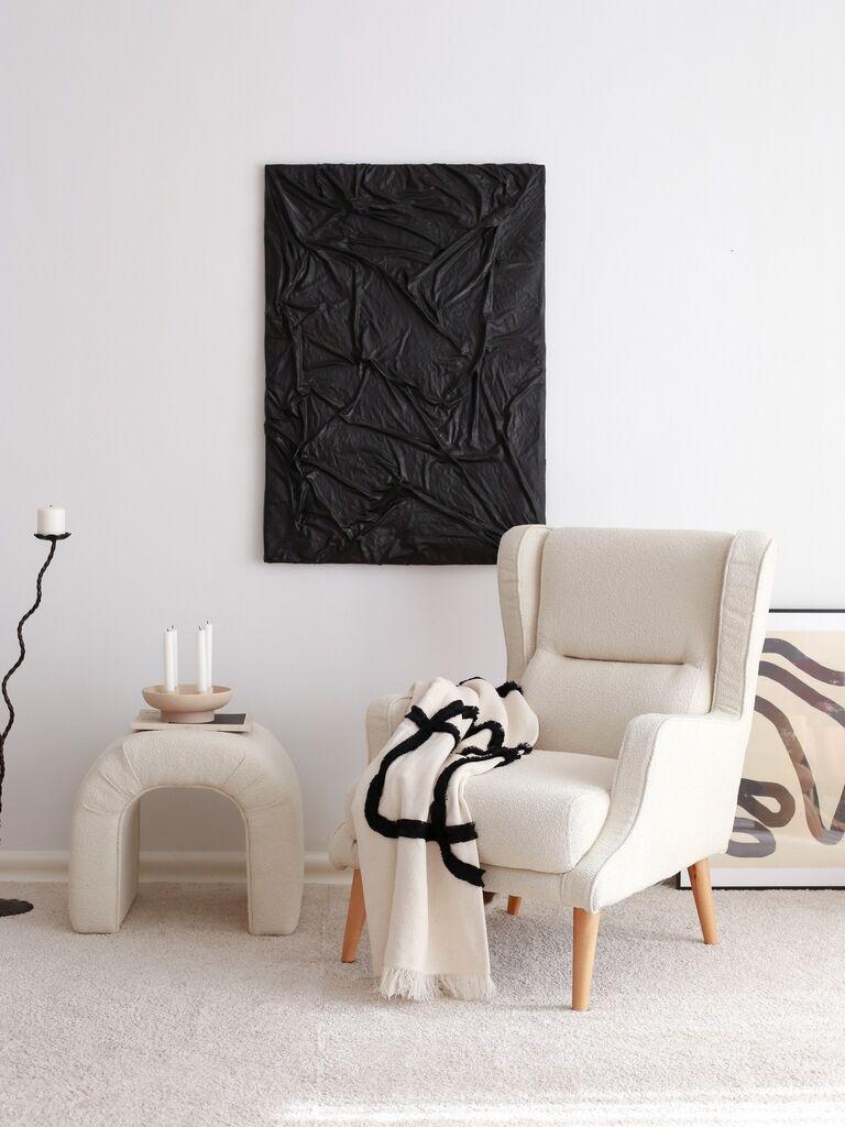 Фотелја Atelier del Sofa Klam 70x94x78cm Крем