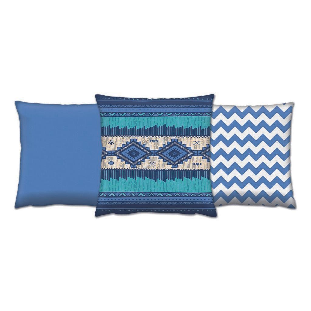Комплет од 3 перници Aberto Design 43x43cm Шарени