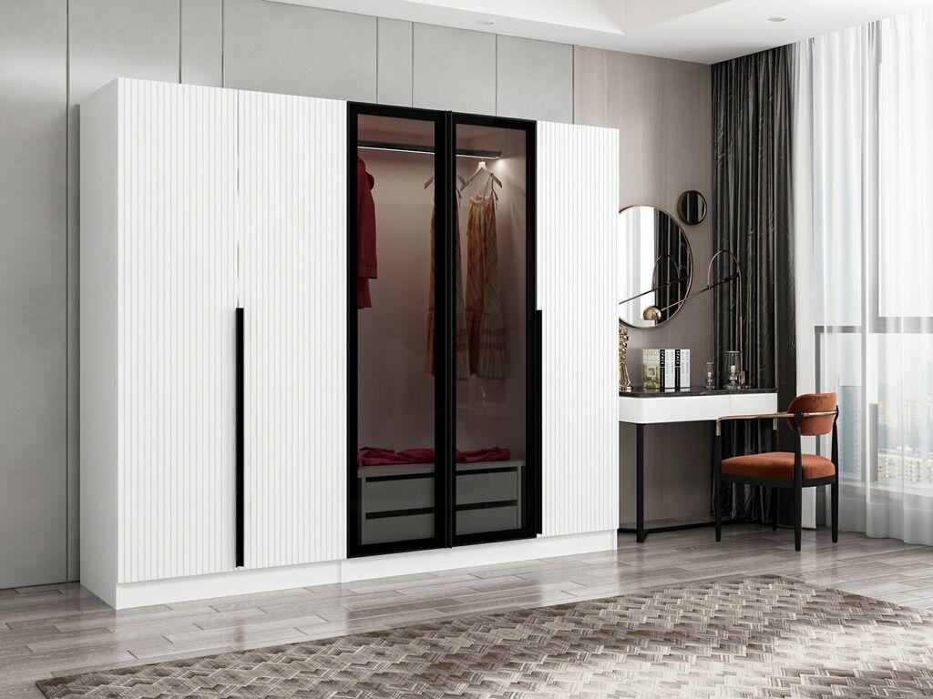Гардеробер Hanah Home Kale Plus 225x210x52cm Сива