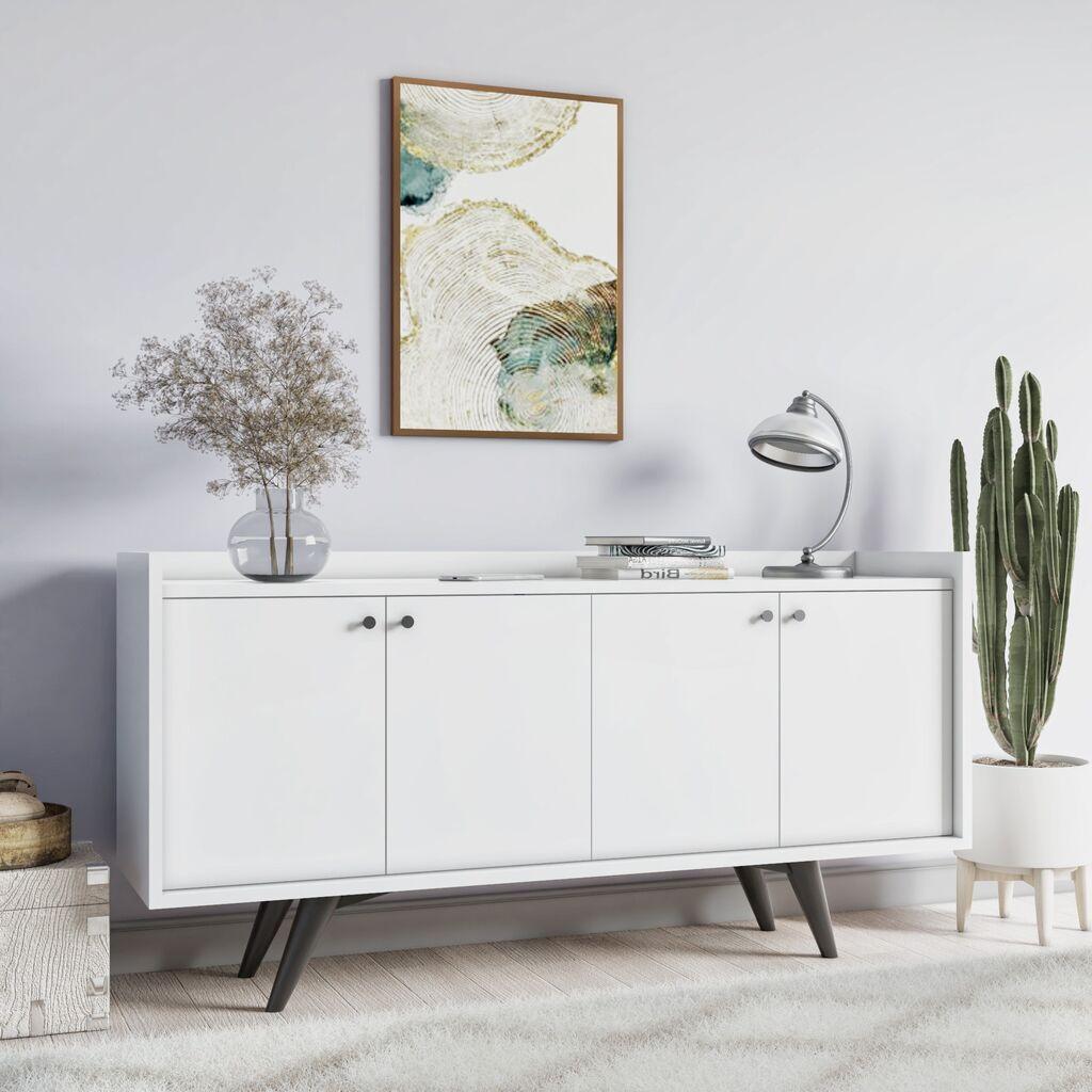 Комода Hanah Home Bergen 150x75x40cm бела