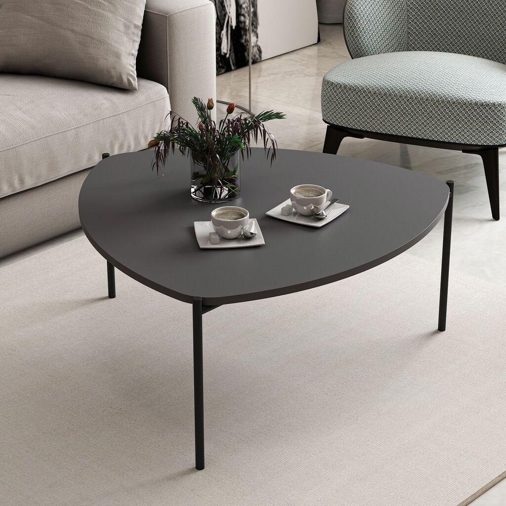 Маса Hanah Home Club Lenny 90x40x89cm Антрацит