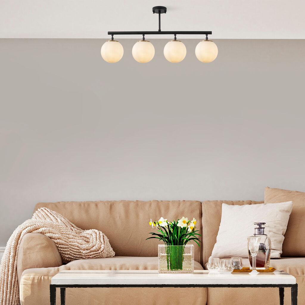 Opviq Luster Fazli-10426, 4xE14, 70x15x35 см, Бела