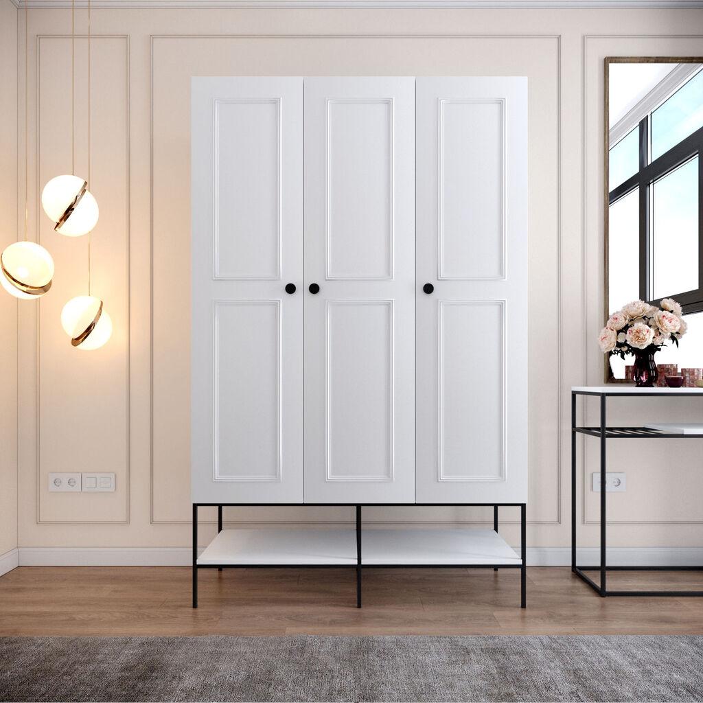 Гардеробер Hanah Home Martin 3 126x200x50cm Бела