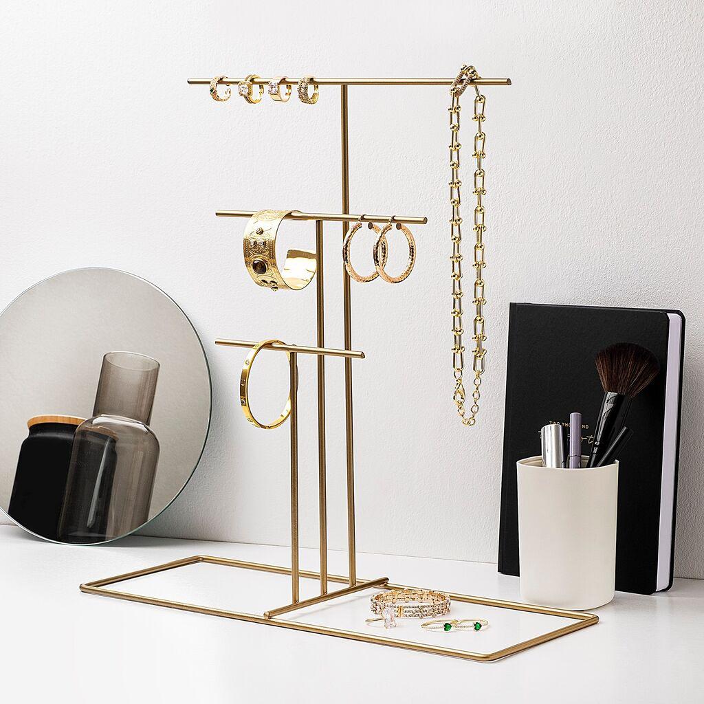 Поставка за накит Aberto Design TK-006, 40x41x15, златна боја