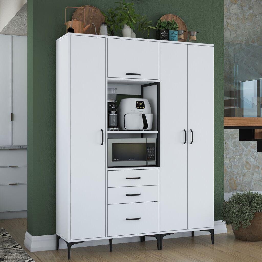 Комода Hanah Home 150x198.6x40 см бела