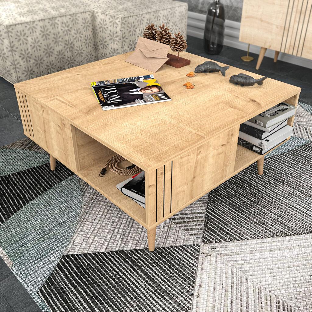 Маса Hanah Home Club Ронас 89,6x46,5x89,6 см даб
