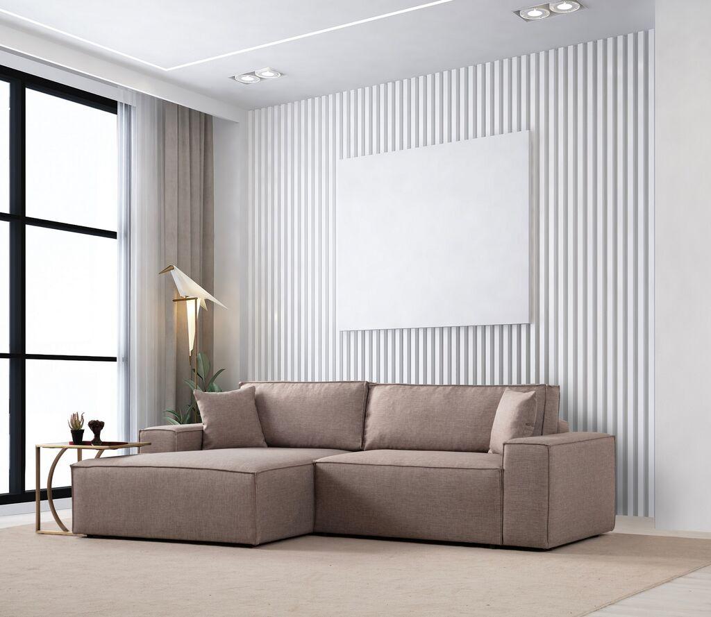 Аголна гарнитура Atelier del Sofa Pirlo 100x88x170cm кафеава