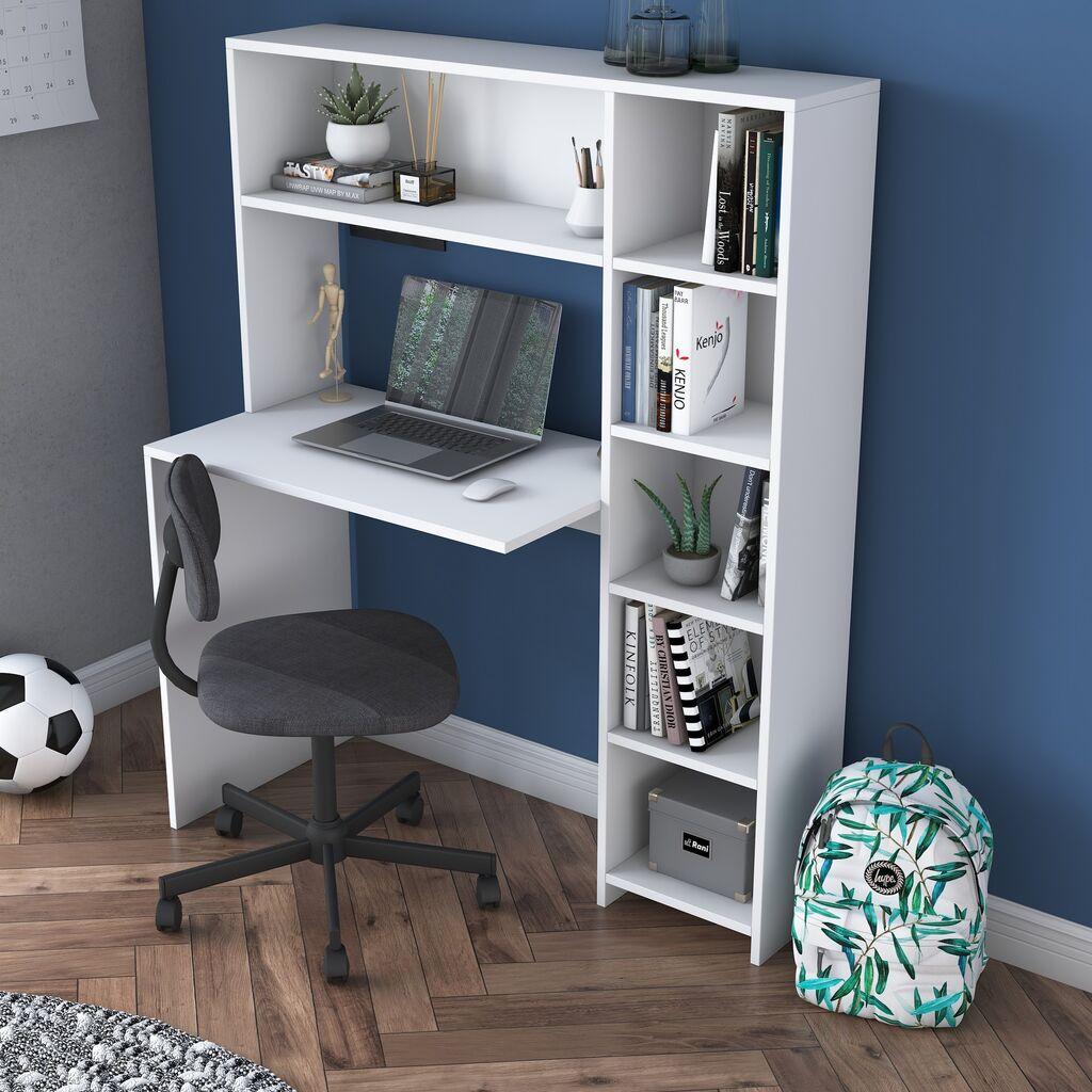 Биро Hanah Home HA104 2063 113,2x141,8x40см, бело