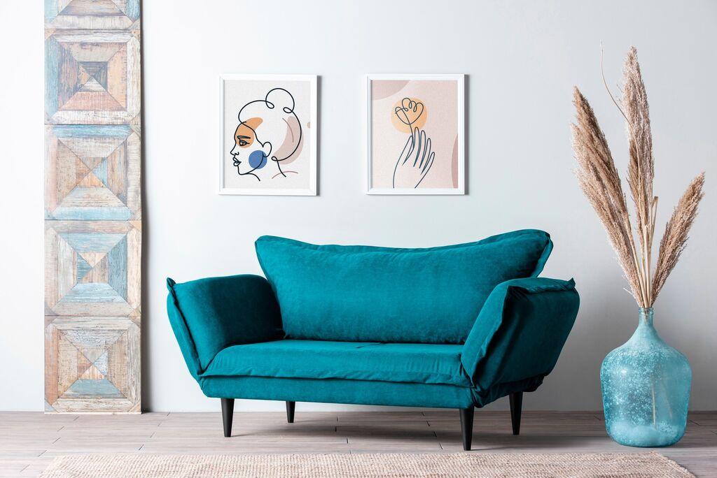 Детска постелнина Atelier del Sofa GR124 Vino, 200x92x82 см, петрол зелена
