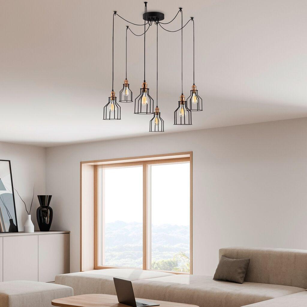 Opviq Luster Alacati-N-1091, 137 см, 6xE27, 180 см кабел