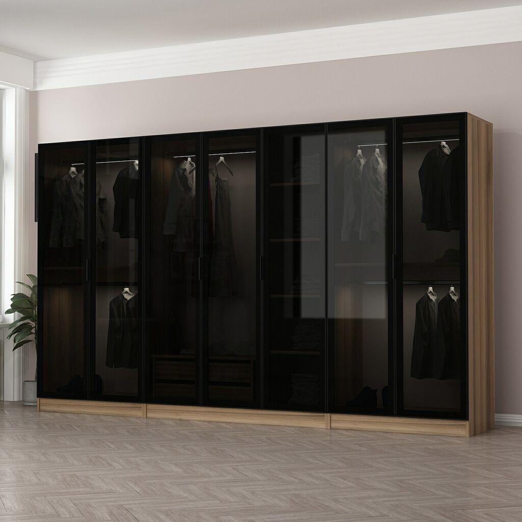Гардеробер Hanah Home Кале 315x210x52 см Сива