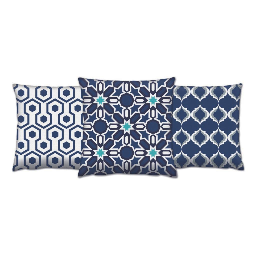 Aberto Design AC 4280 4702 4447 Комплет од 3 декоративни перници, 43 x 43 см, шарени