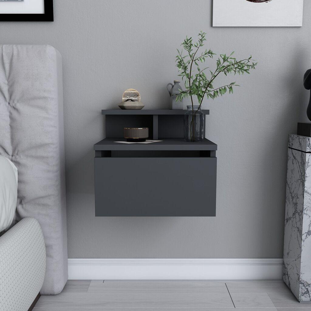 Ноќна масичка Hanah Home Alice, 39,8x31,9x35 см, антрацит