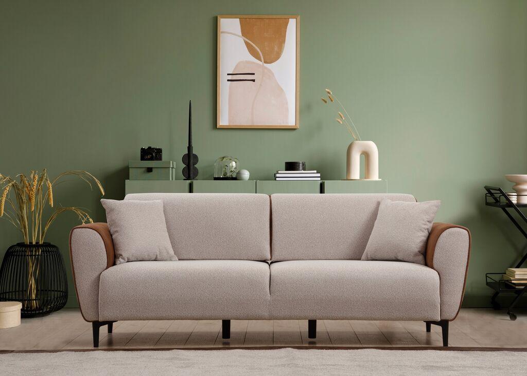 Atelier del Sofa Aren расклоплива гарнитура 85x85x215cm беж-цимет