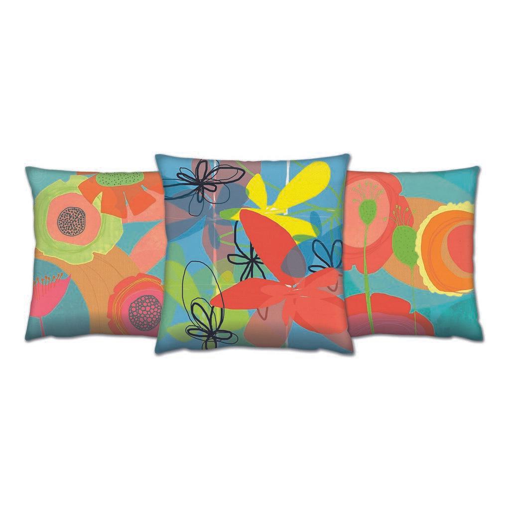 Комплет од 3 перници Aberto Design 43x43cm Шарени