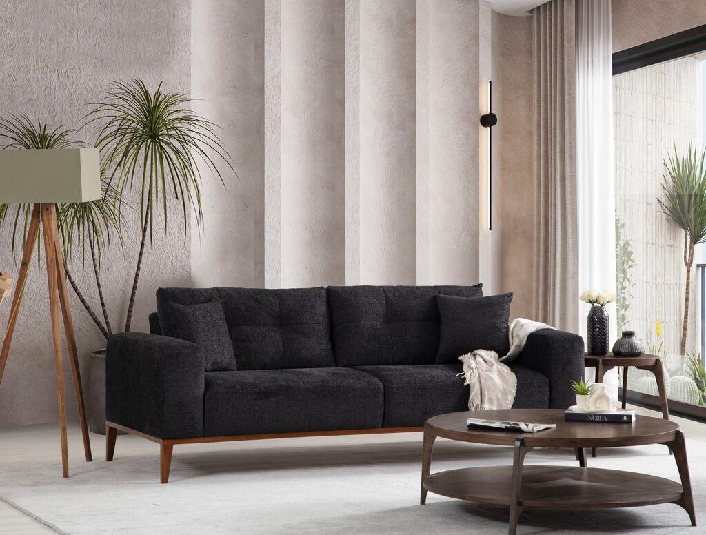 Atelier del Sofa Расклоплива гарнитура Sinor 92x75x225cm Антрацит