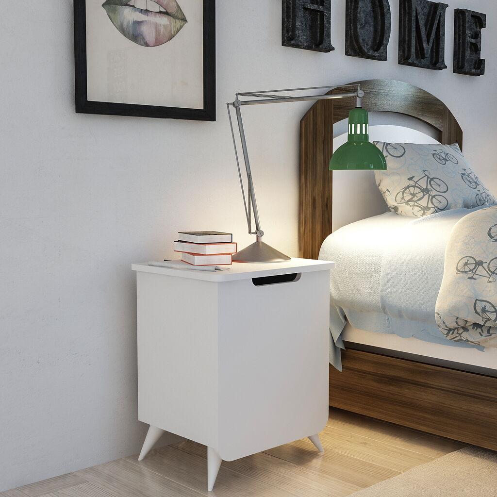 Ноќна масичка Hanah Home Esla 49x60​x39 см бела