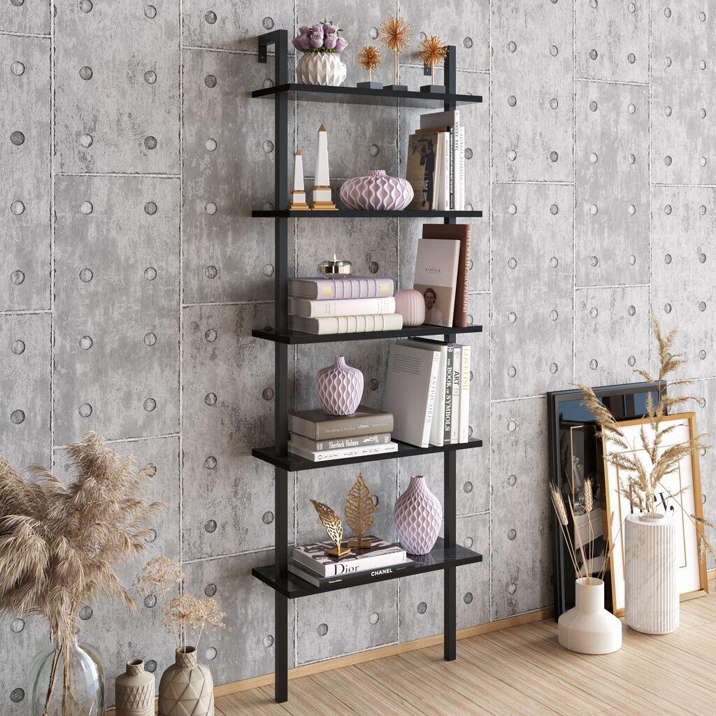 Полица Hanah Home 60x174x22 см црна
