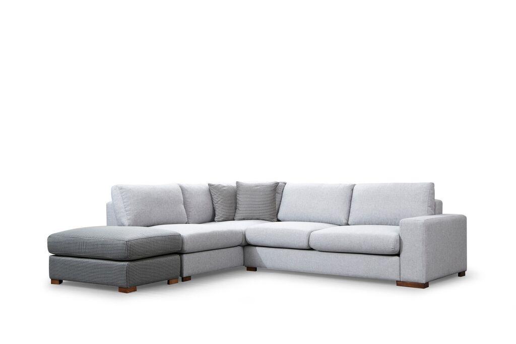 Atelier del Sofa Аголна Гарнитура Loop 1 95x85x246cm, Сива