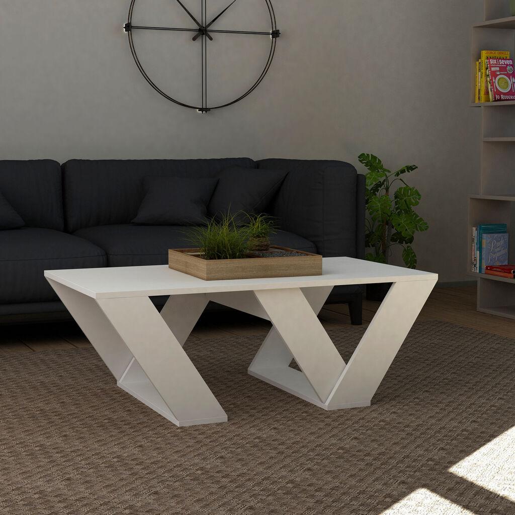 Масичка за дневна соба Hanah Home Pipra, бела