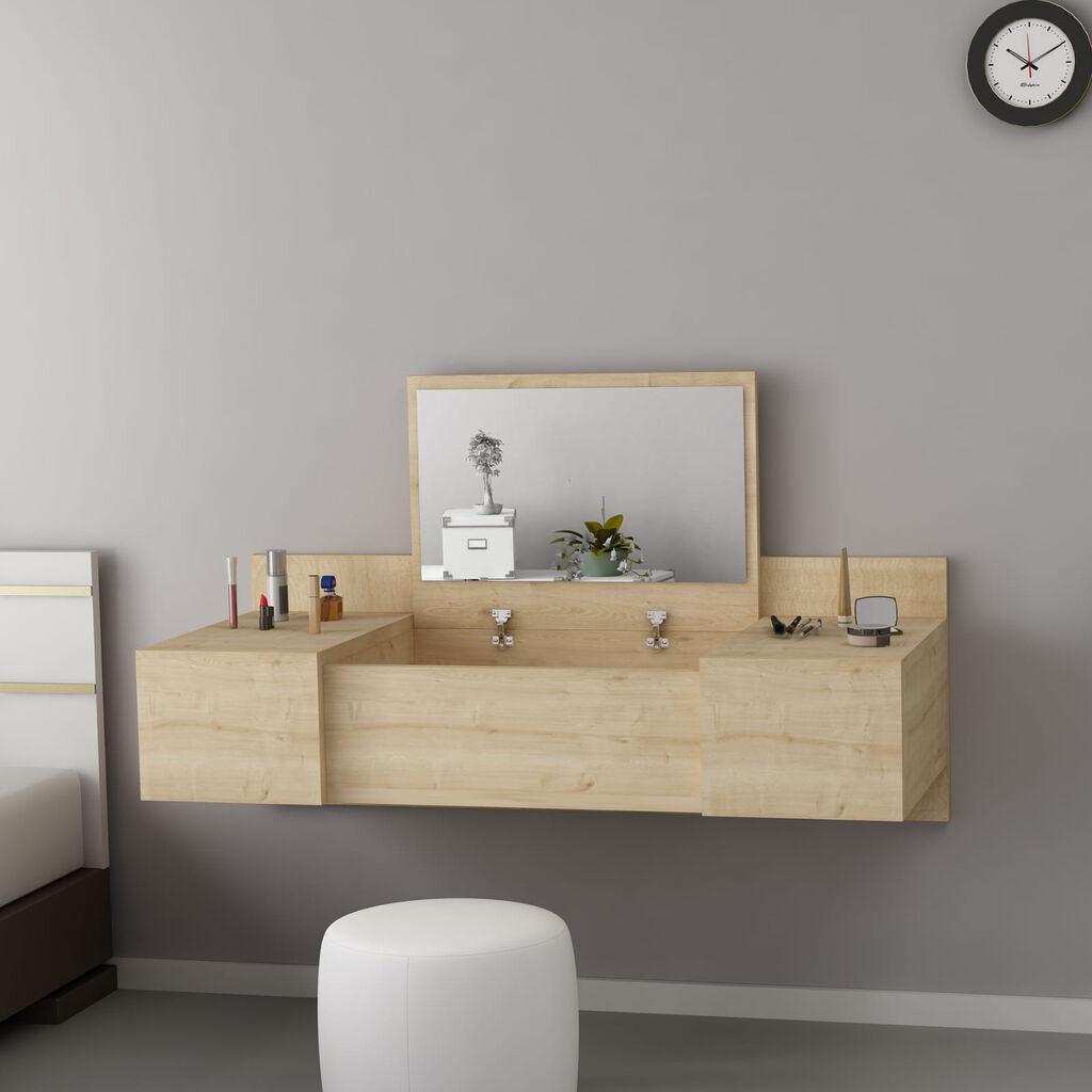 Маса за шминкање Hanah Home 100x33x39.1 см даб