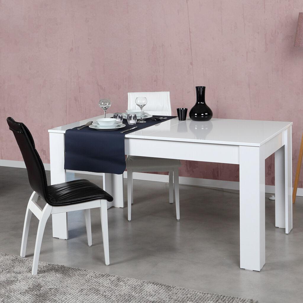 Трпезариска маса Hanah Home Обло 130x78x80 см бела
