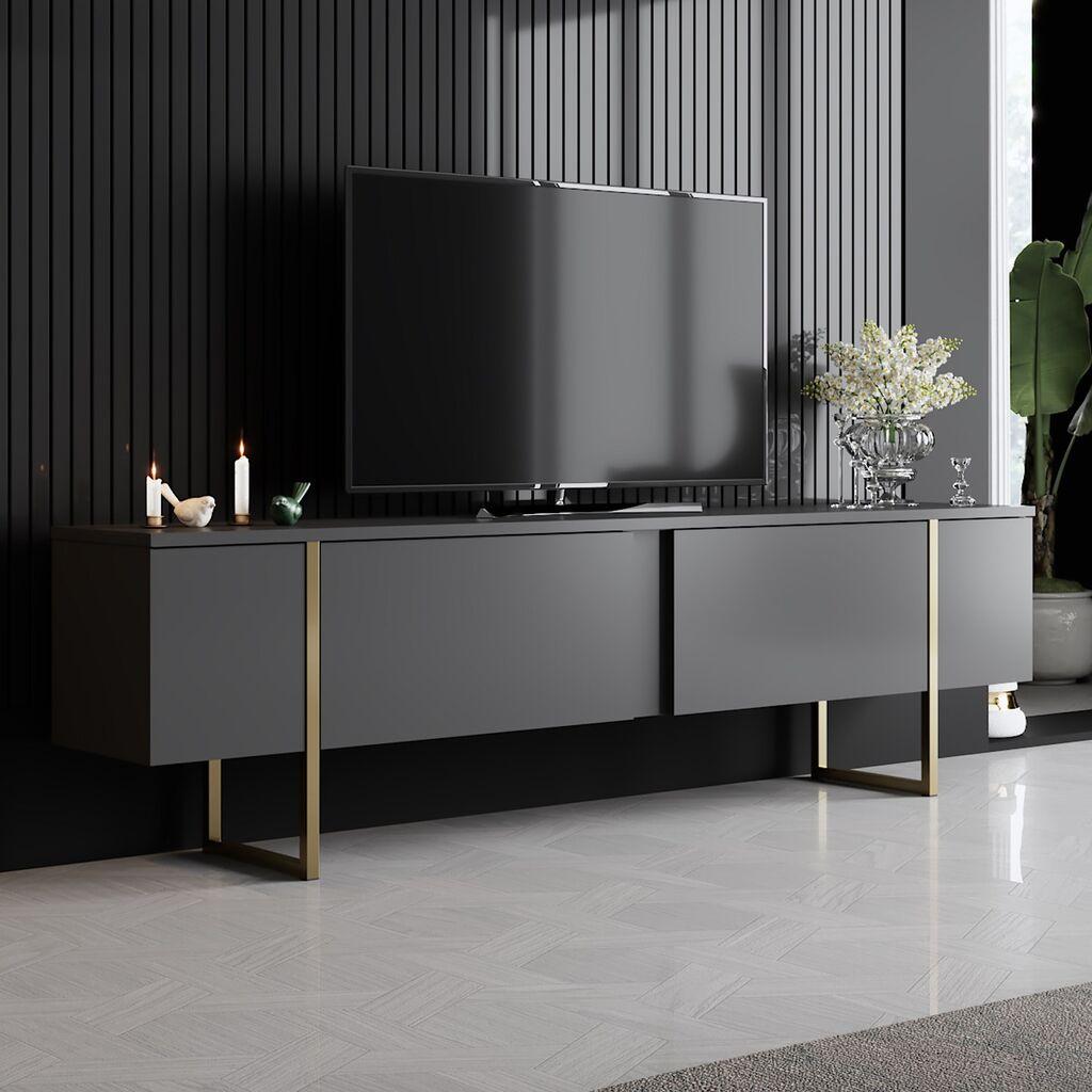 KAJGANA SHOP ТВ комода Luxe - Anthracite, Gold