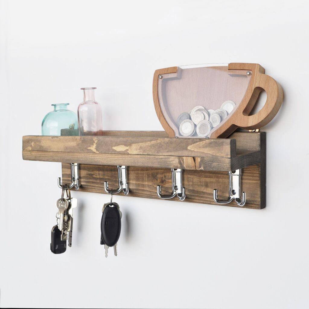 Кујнска полица Hanah Home 40x11x11cm орев