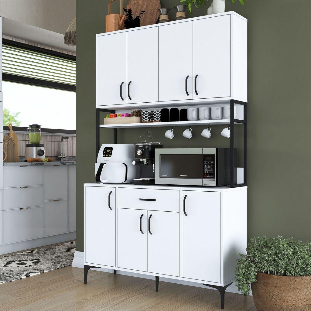 Комода Hanah Home 120x198.6x40 см бела
