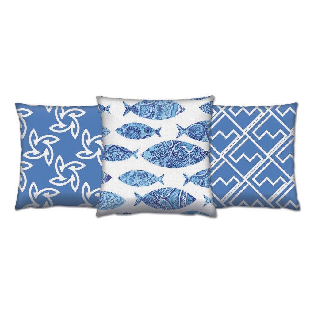 Комплет од 3 перници Aberto Design 43x43cm Шарени