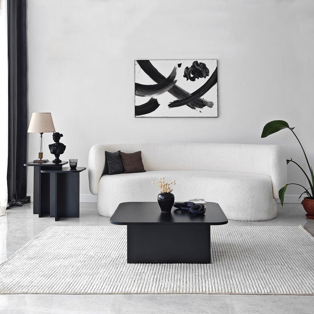 Hanah Home Blues Black Комплет од 3 маси, црна