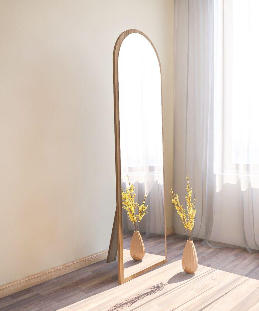 Подно огледало Hanah Home Emma Walnut, 50x160 см, кафеаво