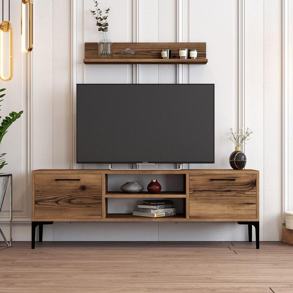 Hanah Home Riga 845HCT3103 полица за телевизор, кафеава