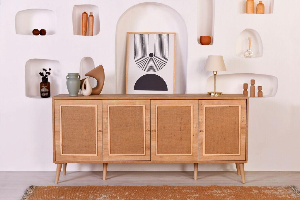 Комода Hanah Home, големина 180x81x41 см, даб