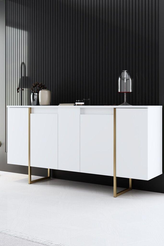 Комода Hanah Home Luxe, бело-златна