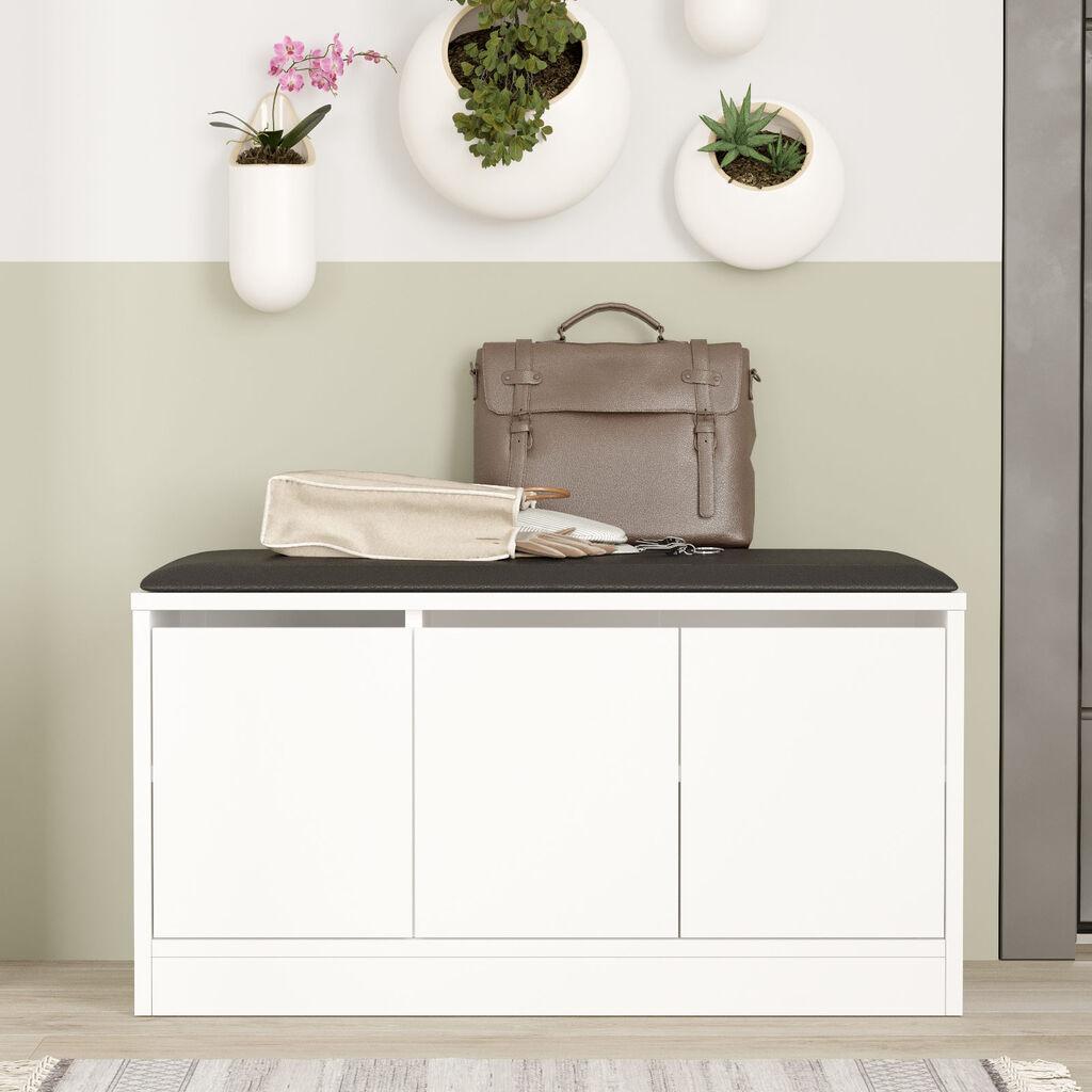 Полица за чевли Hanah Home 89,6x45,8x35,5 см бела