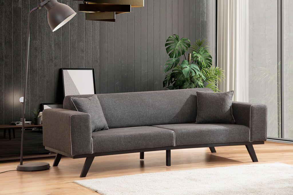 Atelier del Sofa Sofa Leon 92x77x222cm Антрацит