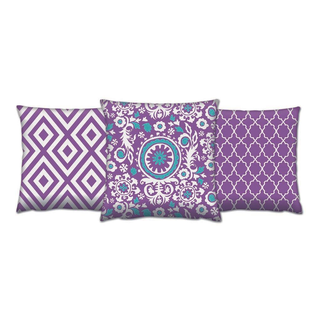 Комплет од 3 перници Aberto Design 43x43cm Шарени
